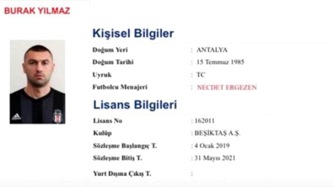 Beşiktaş, Burak Yılmaz’ın sözleşmesini uzattı