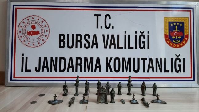 Bursa’da 900 bin liralık tarihi eser ele geçirildi