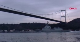 İspanya savaş gemisi İstanbul Boğazı’ndan geçti