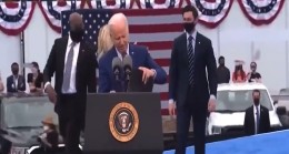 Joe Biden’ın saniyelerce aradığı maskesi cebinden çıktı